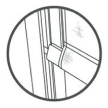 Side Track fabric guide system for Insolroll Oasis 2800 Patio Shade Oasis® 2800 Patio Shades photo