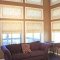 roman shade window treatment blinds drapes fabric family room Roman Shades photo