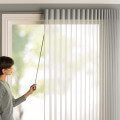 alustra luminette traveling wand traverse privacy sheers pleated louvered Luminette Modern Draperies & Privacy Sheers photo