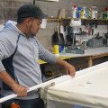 honeycomb shade repair specialist worker high standards detail oriented Repair Facility photo