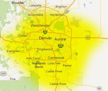 denver service area map Denver Shop at Home Service photo