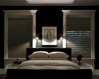 A Deux bedroom- opaque vanes with blackout shade