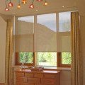 Solar shades with drapery