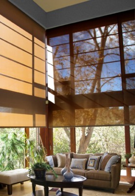 Insolroll Solar Screen Shades Insolroll Solar screen shades in corner