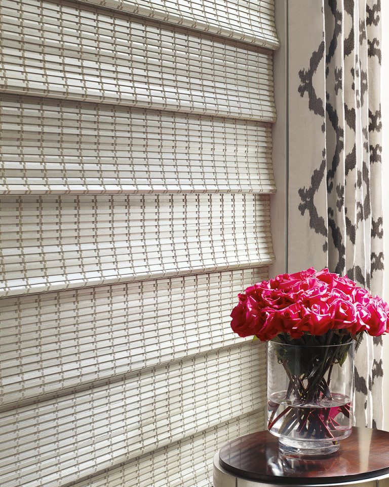Provenance woven roman shade texture