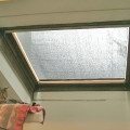 residential skylight with fixed solar screen shade