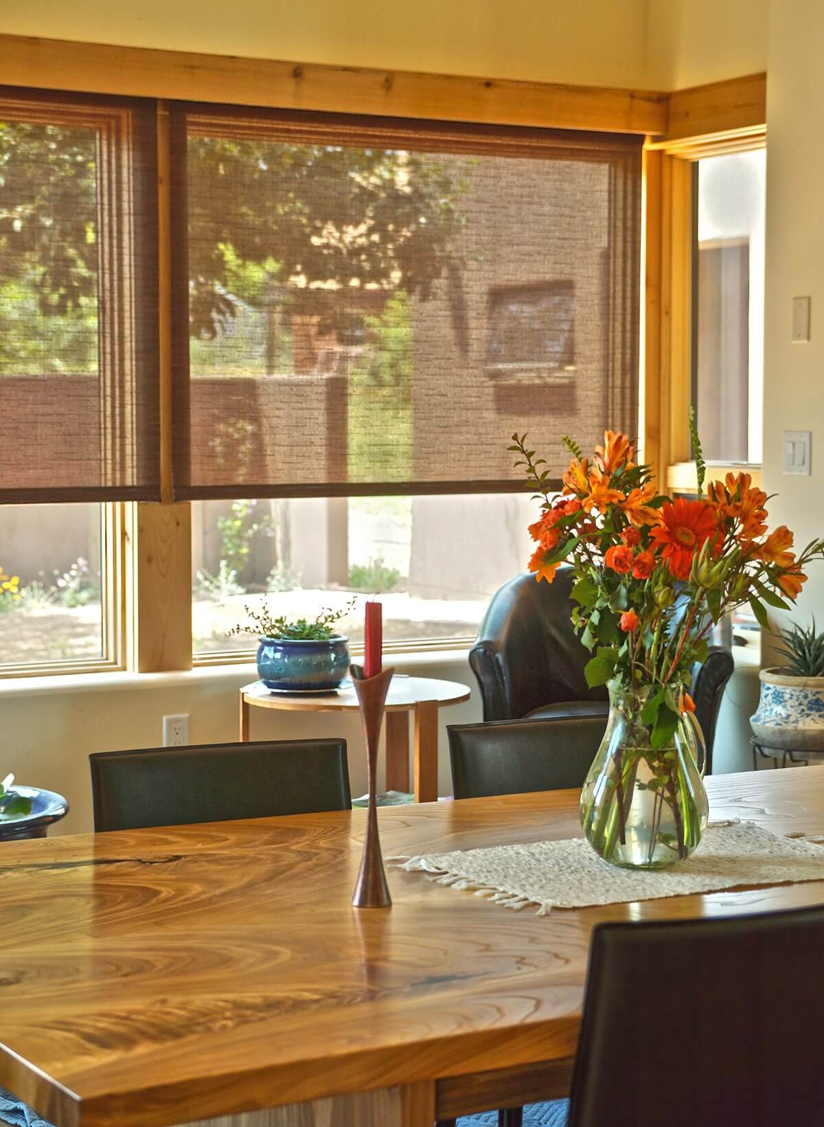 Solar shade for dining room