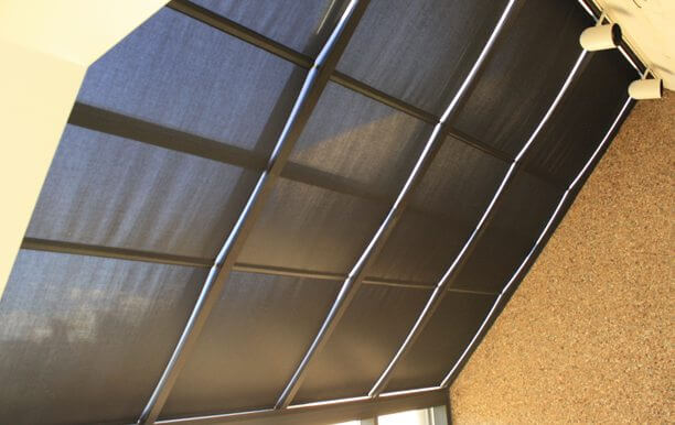 residential skylight with fixed solar screen shade