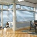 Silhouette Ultraglide shades dining room