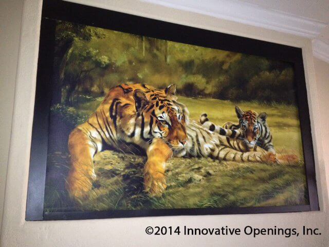 Printed shade television cover