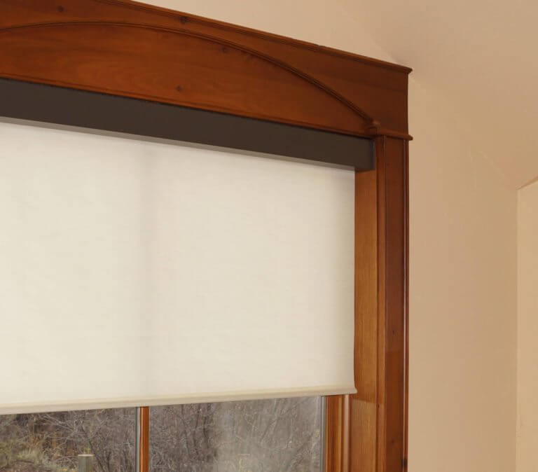 Insolroll Elements shade with bronze fascia