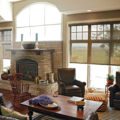 Insolroll Solar Shades with cassette living room