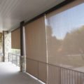 Oasis 2600 Patio Shades long deck from Interior