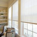 Insolroll Elements Semi-sheer roller shades designer living room