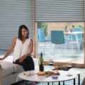 Sonnette cellular roller shades living room