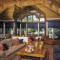 Insolroll solar shades motorized rustic living room