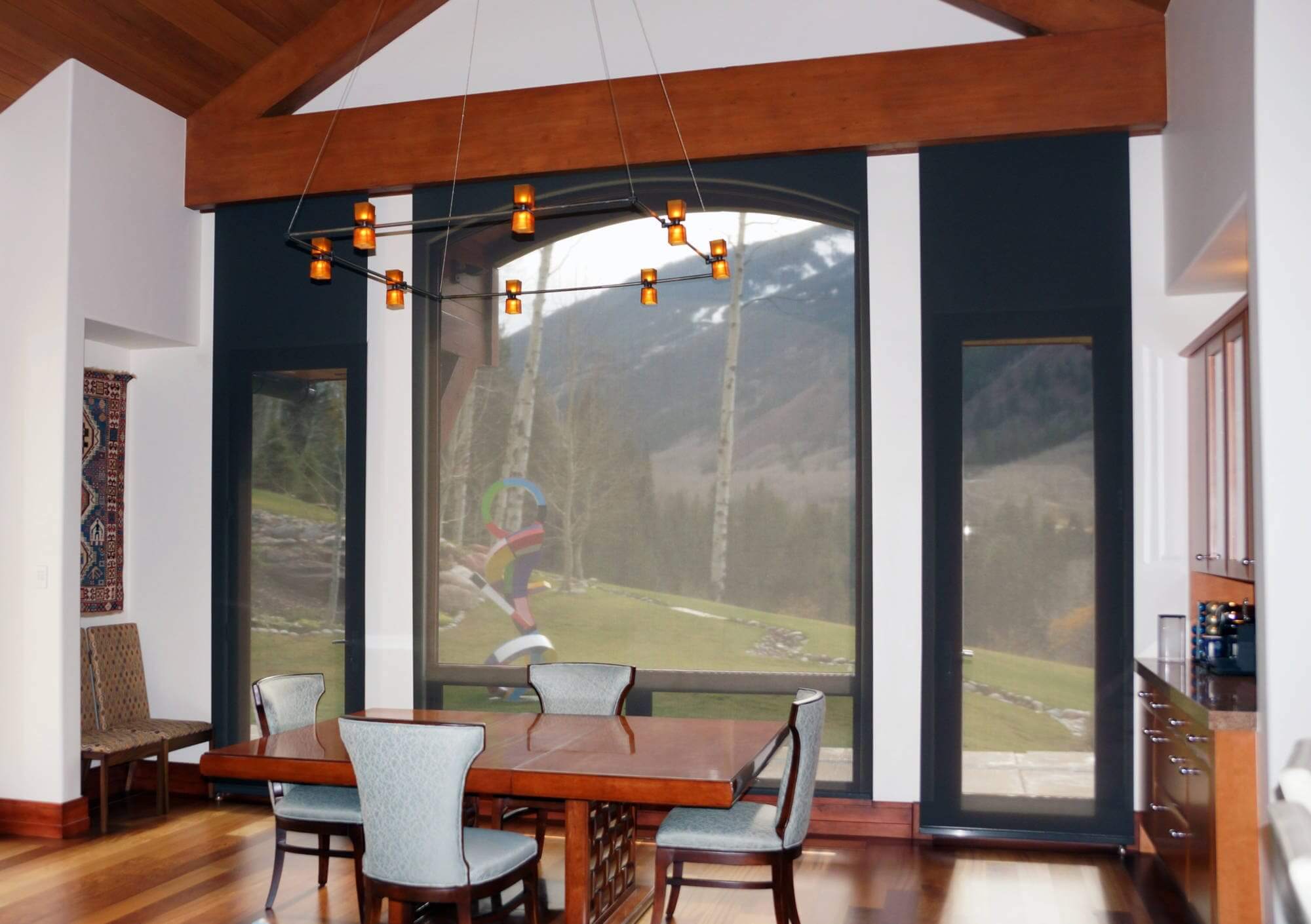 Insolroll solar shades dining room