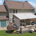 dual pinnacle covered patio awnings