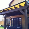 Pinnacle Pergola awning over back patio