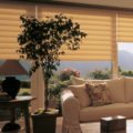 Vignette modern roman shades living