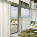 Vignette modern roman shades living