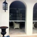 Oasis 2900 motorized retractable insect screens on arched opening