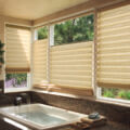 Vignette modern roman shades bathroom TDBU privacy