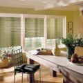 Vignette roman shades kitchen