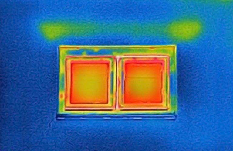 thermal image heat loss at window