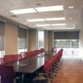 conference room dual solar blackout shades