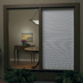 Duette honeycomb shades from exterior