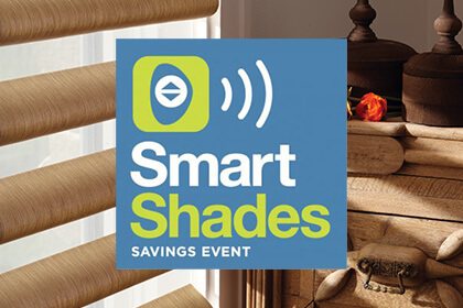 HD smart shades savings event graphic