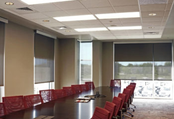 Commercial conference room dual shades