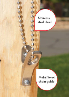 Insolroll metal select chain guide mounted photo