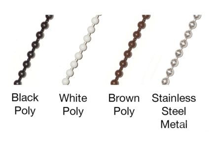 Insolroll chain color options