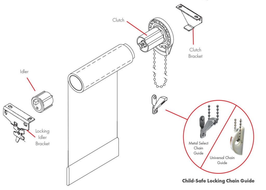 Rollease End Plug (Idler) for Clutch Roller Shade Innovative Openings