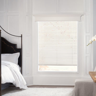 Hunter Douglas Parkland wood blinds bedroom Whole House Solution