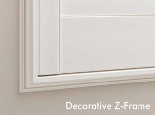 Standard decorative z-frame