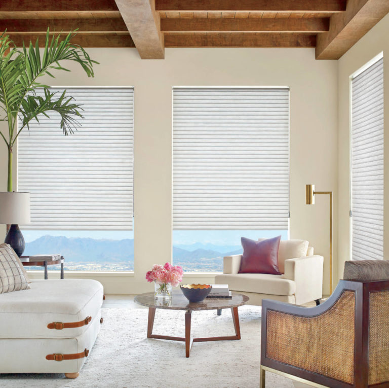 sonnette cellular roller shades living room