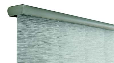 skyline gliding window panels sleek metal valance top treatment