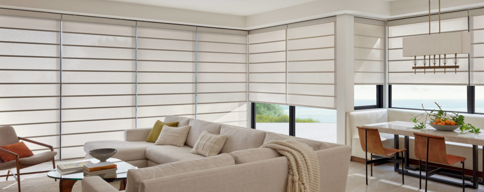 Alustra Architectural Roller Shades Living
