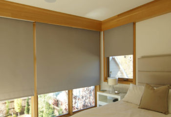 Blackout shades bedroom photo