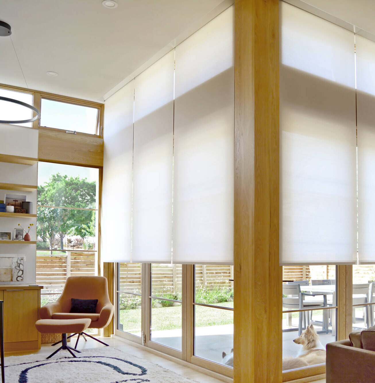 Insolroll Elements Decorative Roller Shades in translucent fabric