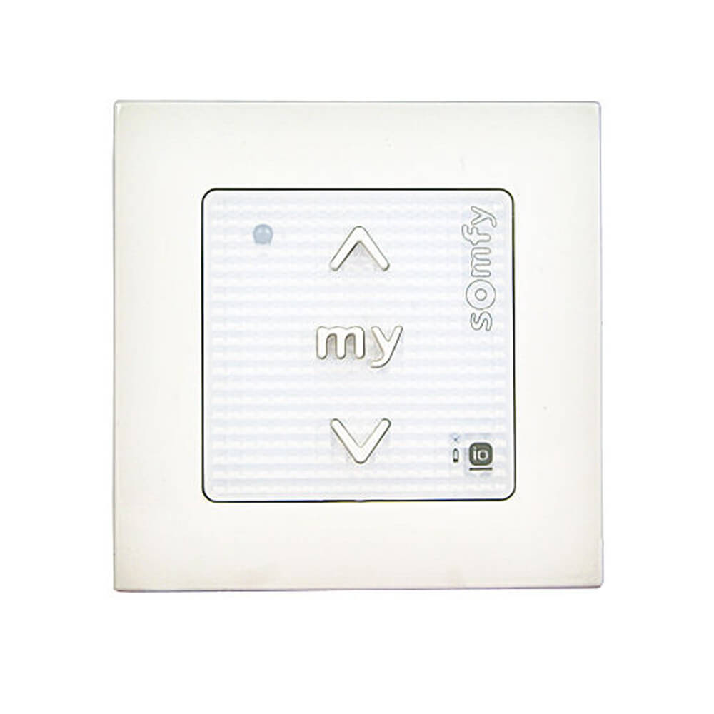 Somfy Smoove single channel wireless wall mount switch