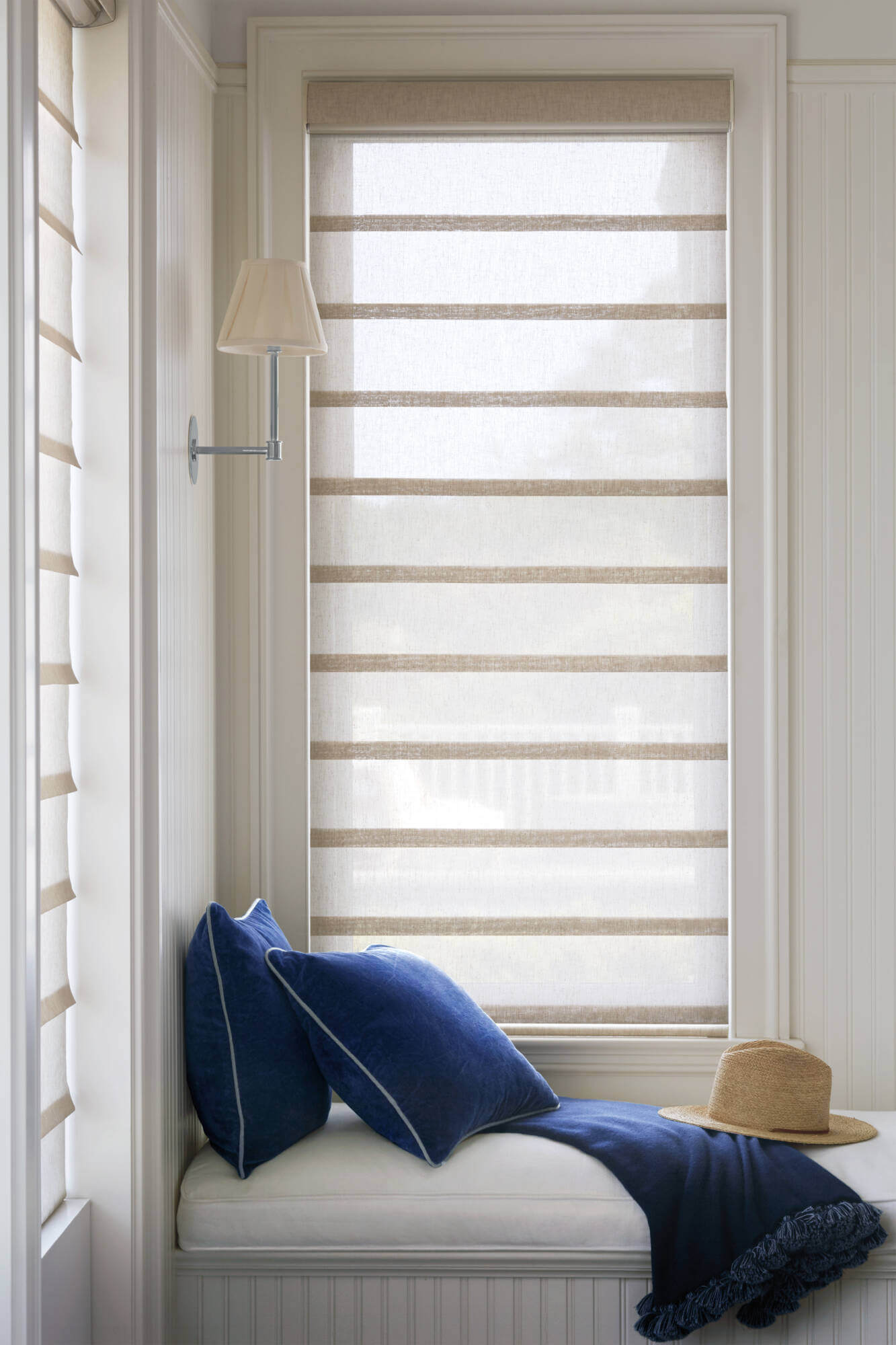 Vignette modern roman shade sheer fabric