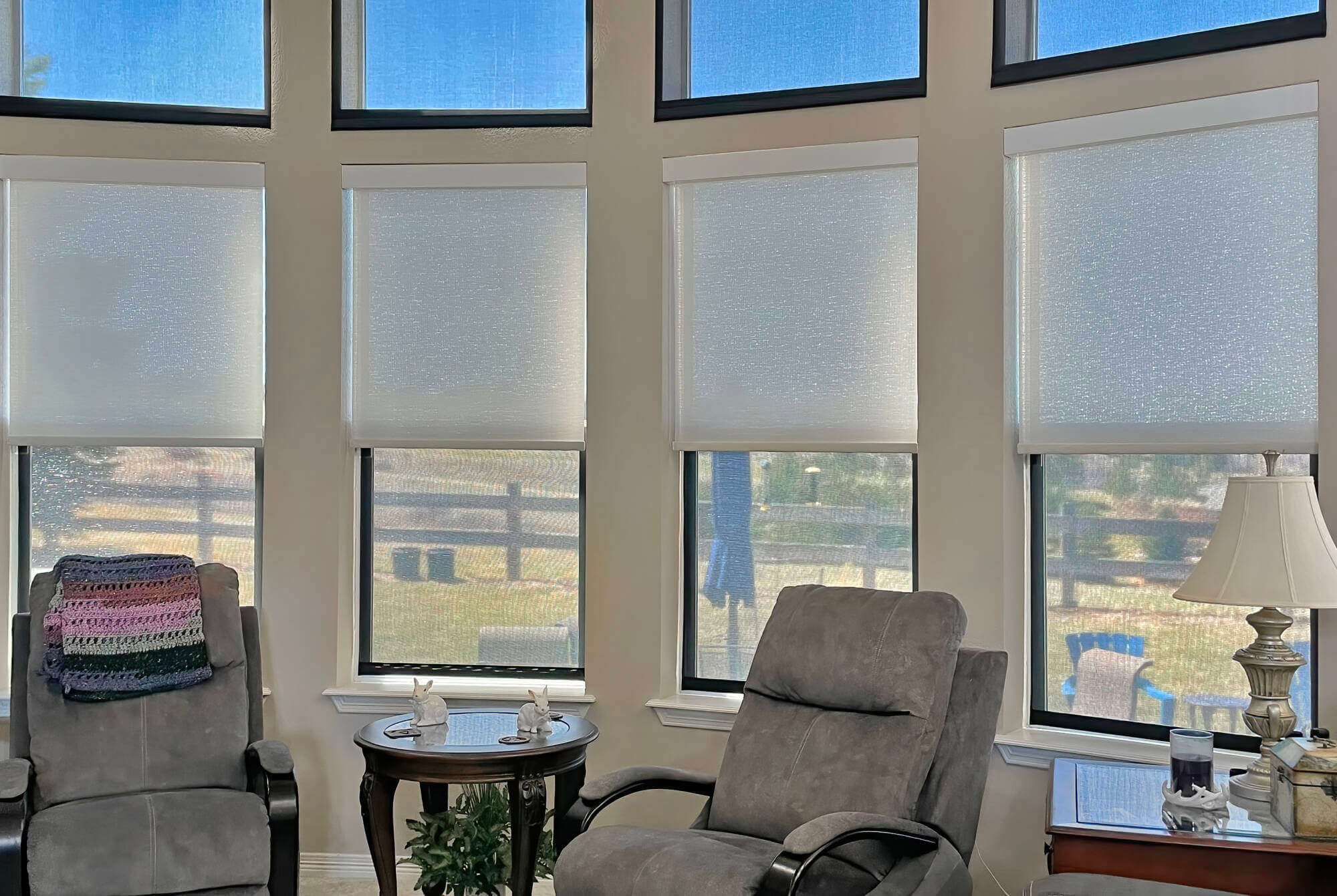 Insolroll Solar Shades with Battery wireless motors