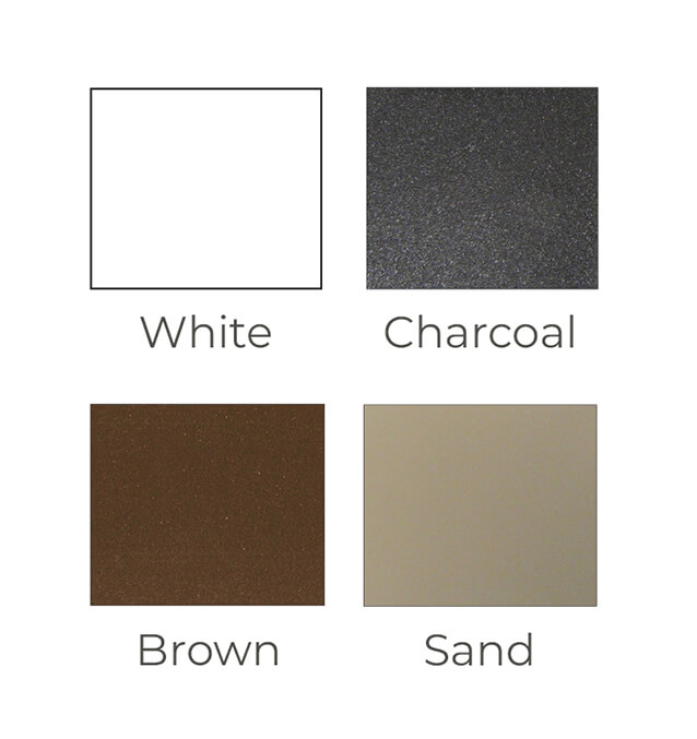 KE Durasol Regal Awning Hardware colors White and Sand