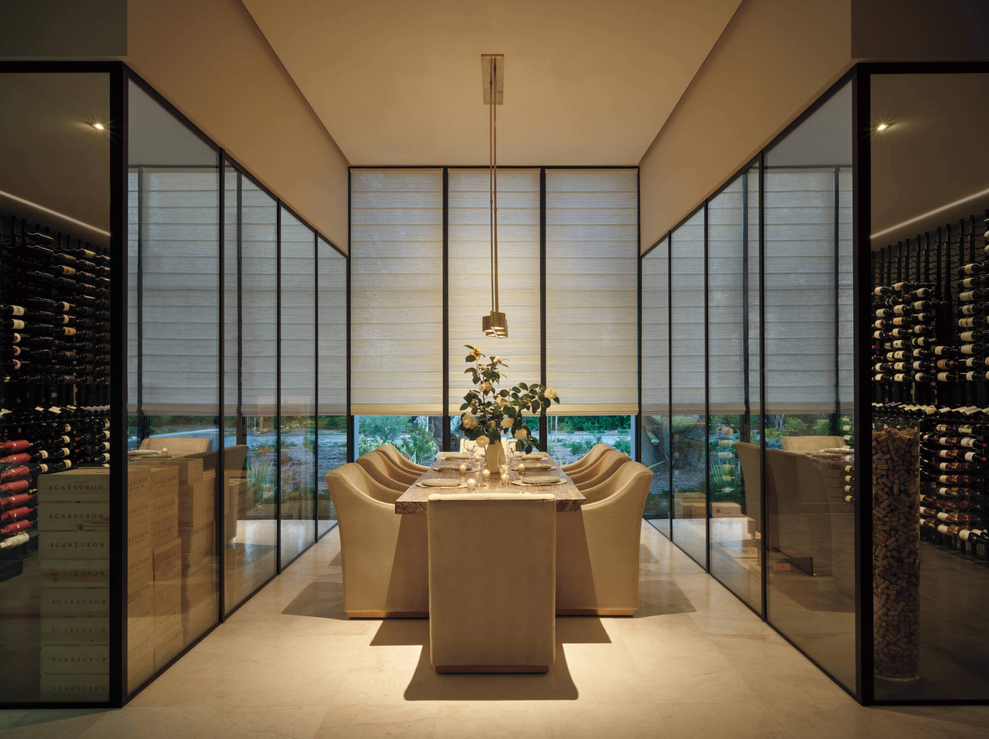 photo of Alustra® Woven Textures® Roman Shades