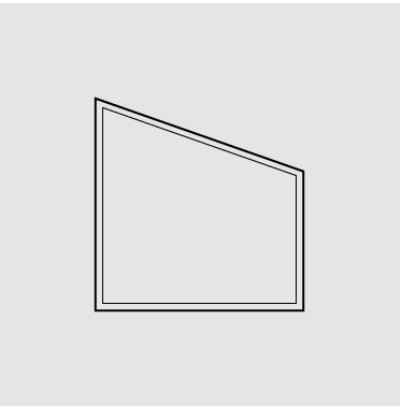 Angled specialty window shape
