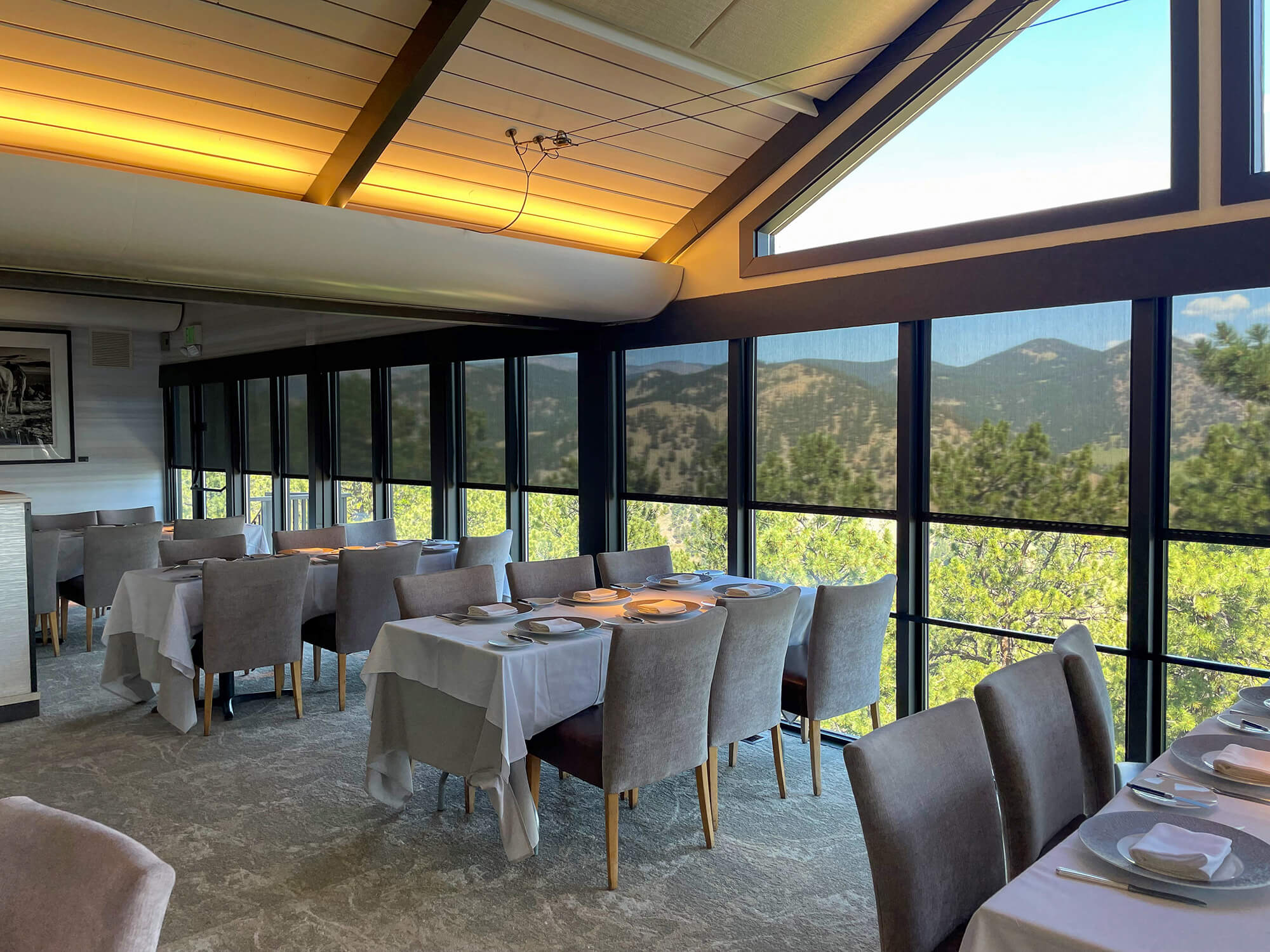Boulder's Flagstaff Restaurant with Insolroll Solar Shades